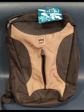 A.K.A. SPORT Black and Brown Backpack